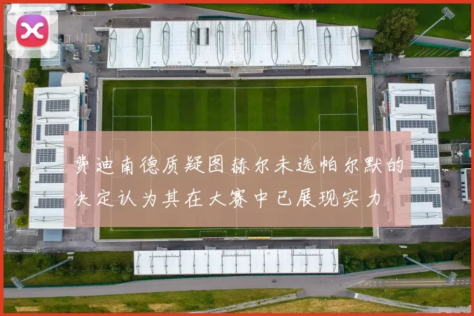 费迪南德质疑图赫尔未选帕尔默的决定认为其在大赛中已展现实力